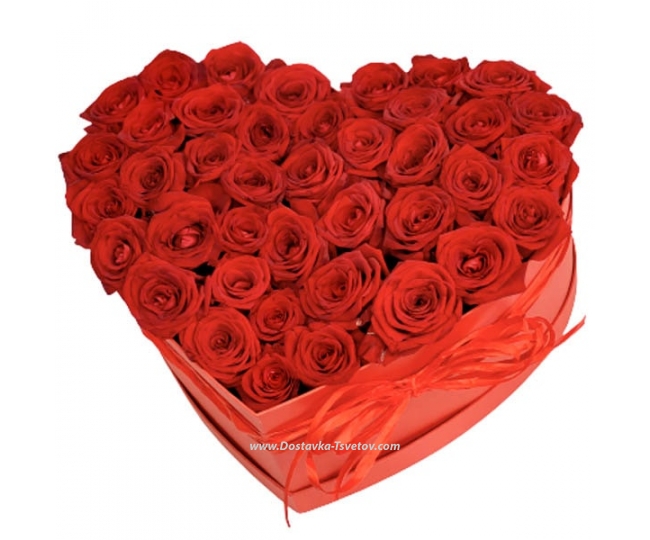 Розы Сердце из роз "Муза Любви"