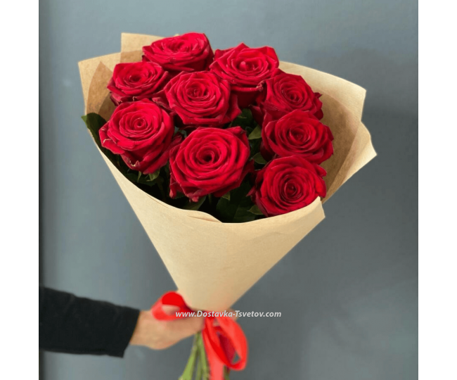 Цветы Букет из красных роз "Классика Жанра"
