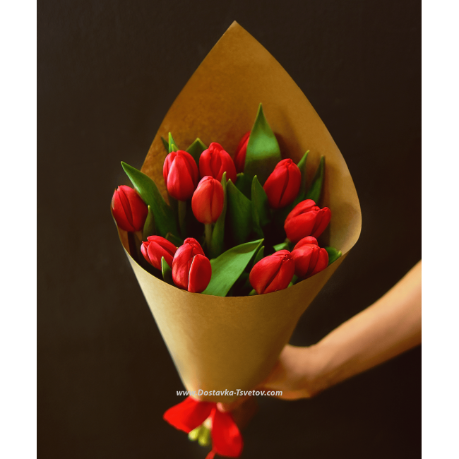 Тюльпаны Букет тюльпанов "Первая Любовь"