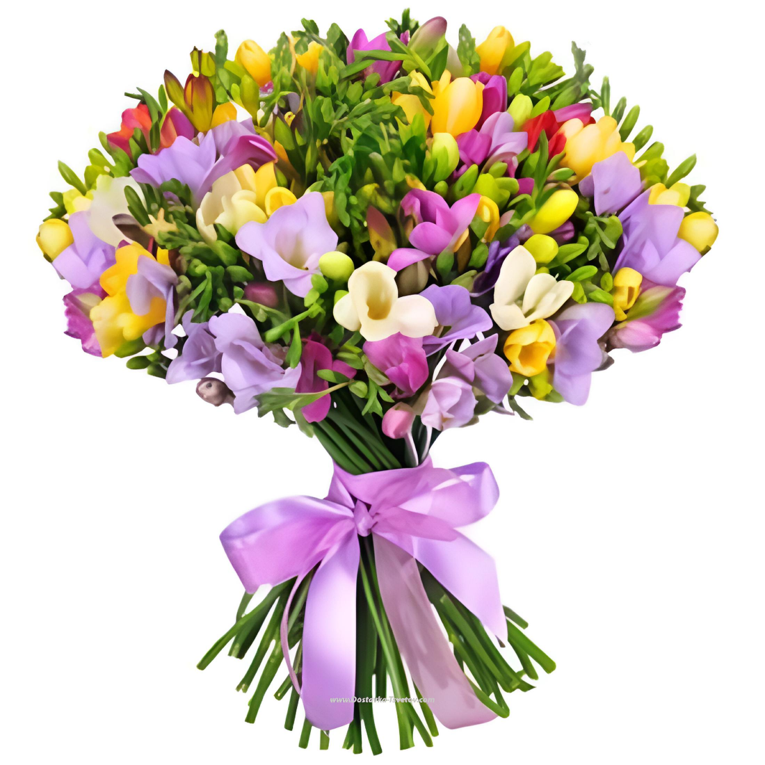 Любимой Букет 101 Фрезия "Разукрашенный Покров"