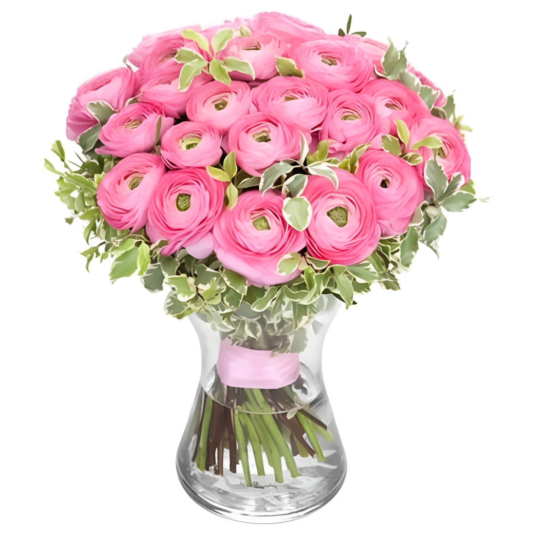 Ранункулюсы Букет лютиков "Розовый Фламинго"