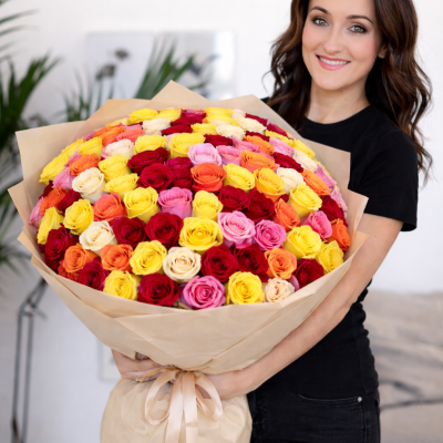 Букет кенийских роз "Летняя Прогулка"