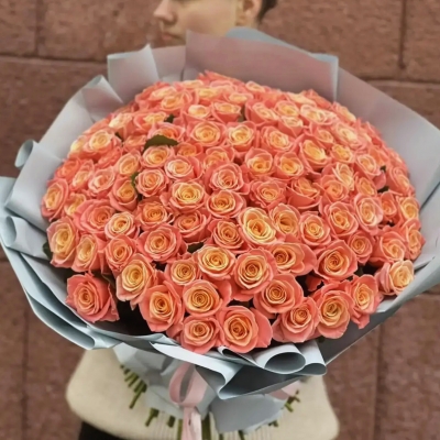 101 роза 40 см "Кармелия"