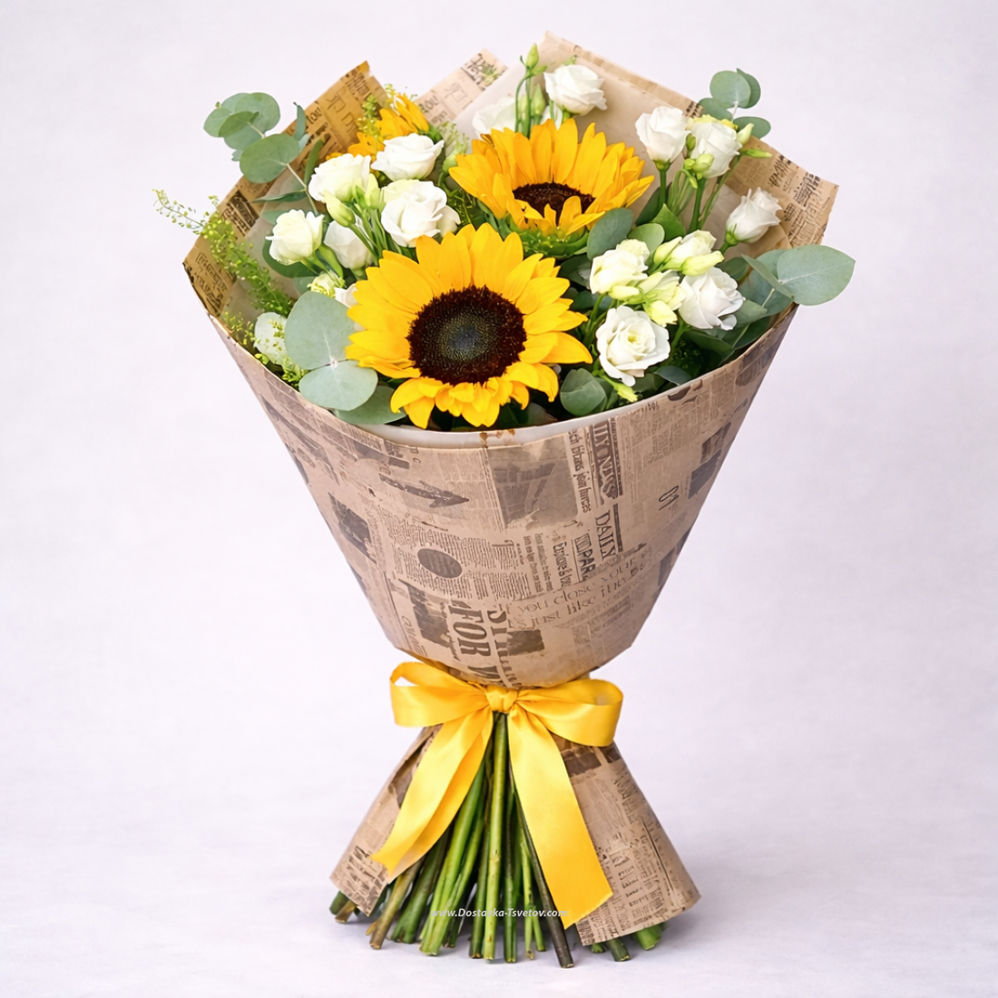 Подсолнухи Букет из подсолнухов "Летняя Сказка"