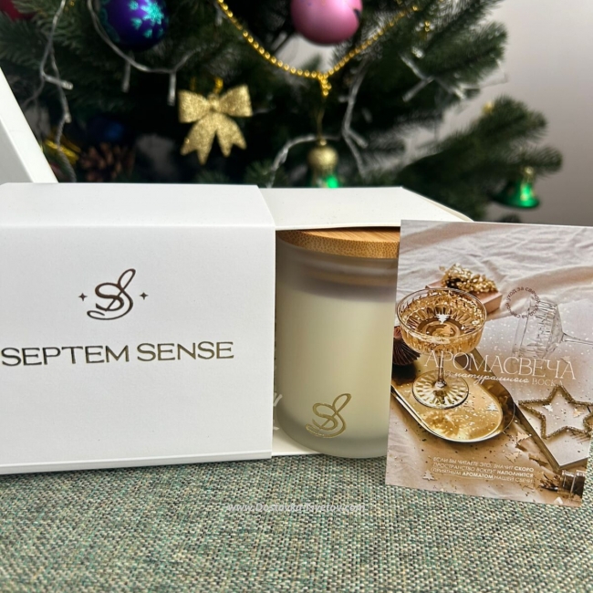 Премиальная Свеча "Роза и Фрезия" - Фото #3