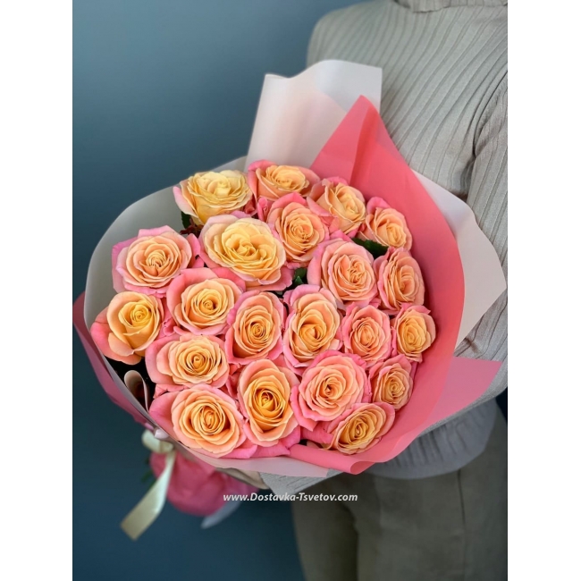 Букет из 25 роз "Розовая Мечта"