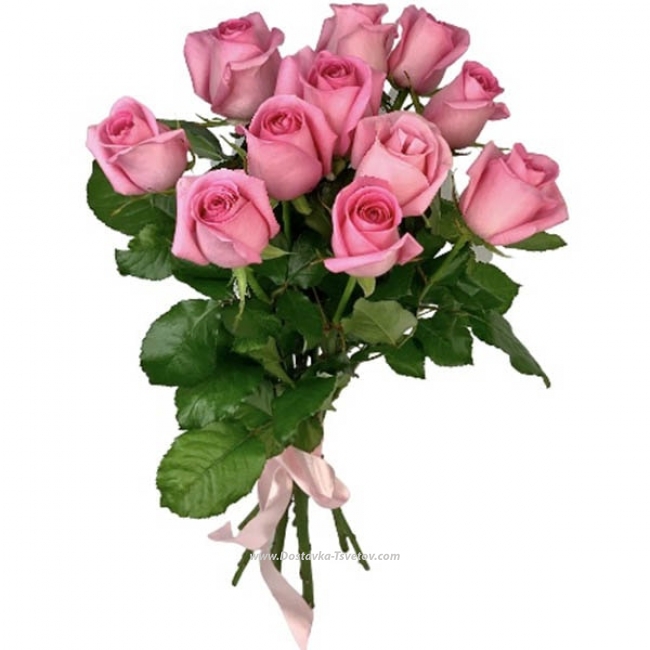Розовые Розы Букетик розовых роз "Шарм"