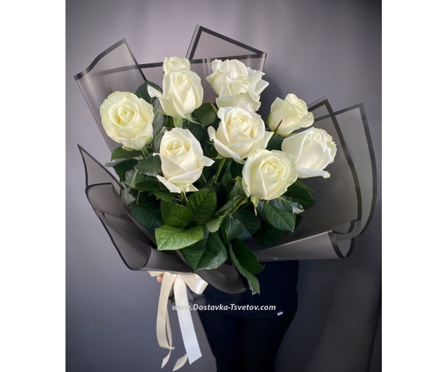 Розы Белые розы "Бланка"