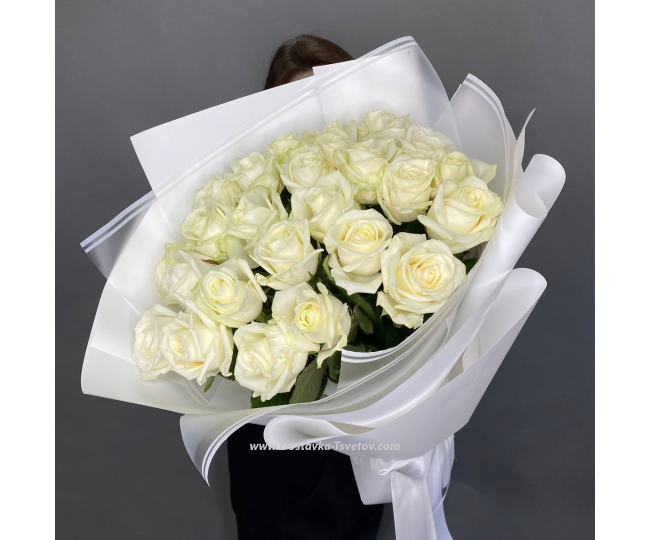 Розы Белые розы "Вдох-Выдох"