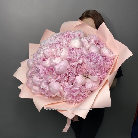 Букет розовых пионов "Пинк"