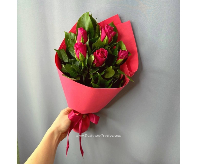 Цветы Розы в букете "Ароматная Кения"