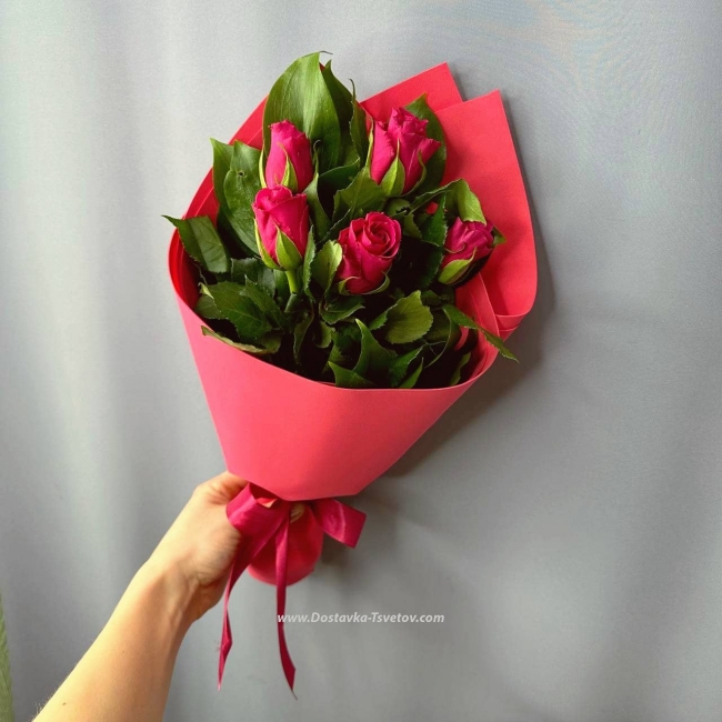Цветы Розы в букете "Ароматная Кения"