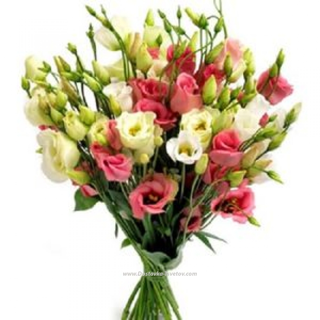Цветы Букет ярких эустом "Тропики"