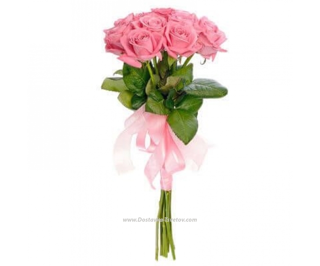 Розы Розовый букет "Амели"