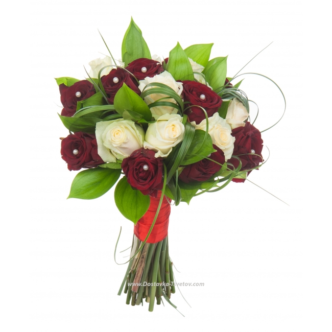 Цветы Букет роз для невесты "Милан"