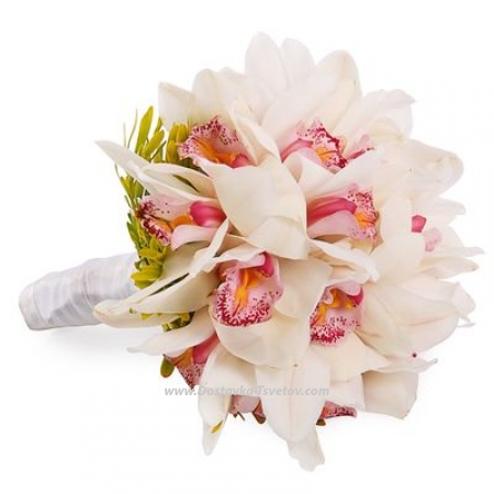 Букет невесты из орхидей Букет невесты "Розовый Коралл"