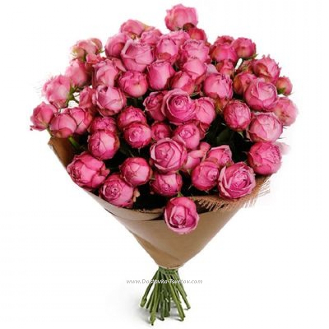 Пионовидные розы Букет пионовидных роз "Встреча"
