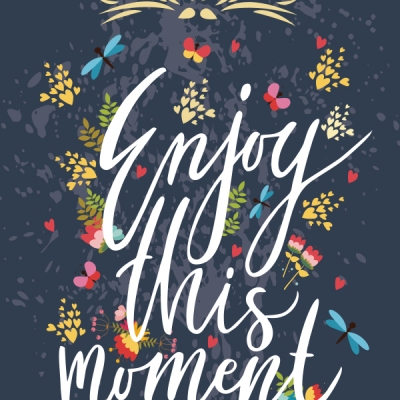 Открытки Открытка "Enjoy this moment" Открытки Открытка "Enjoy this moment"