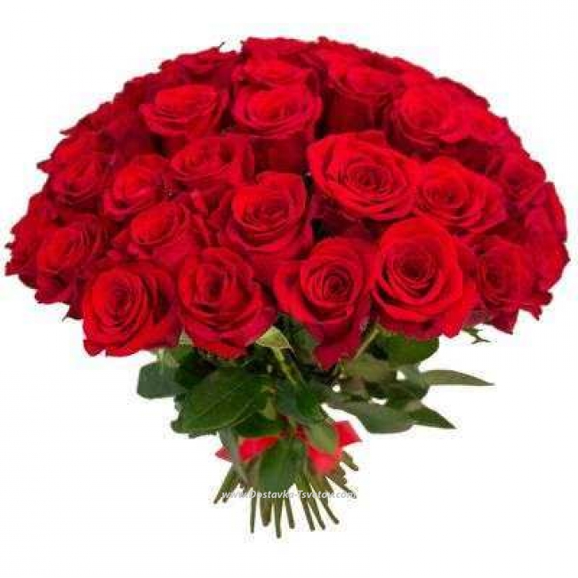 Красные Розы Букет из 51 красной розы "Крепкие Объятья"
