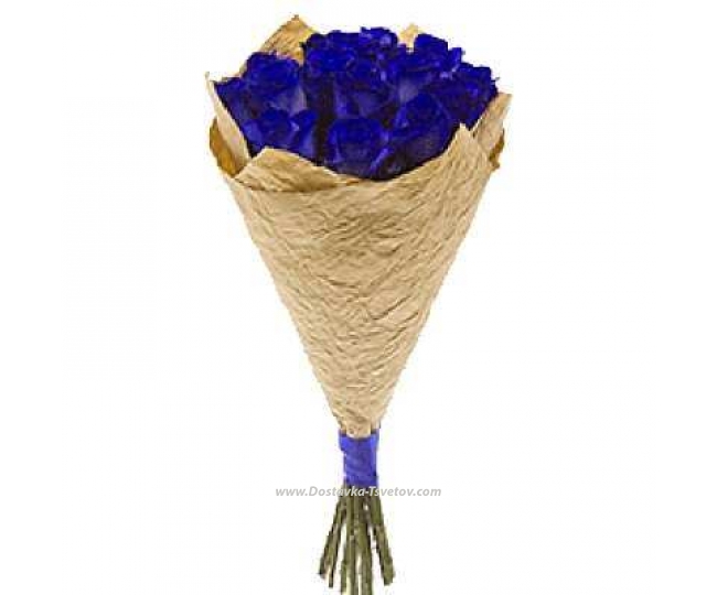 Цветы Букет 7 роз "Синее море"