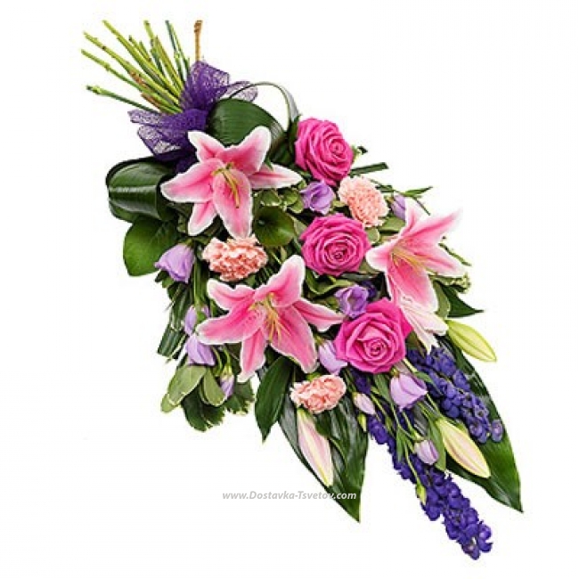 Цветы Каскадный букет "Весенний Рай"