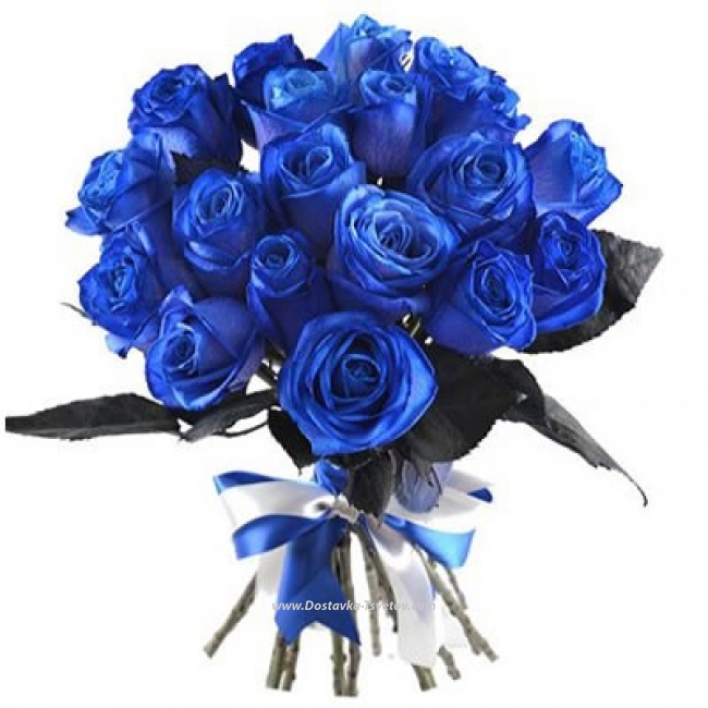 Букет синих роз "Бархатная Жизнь"