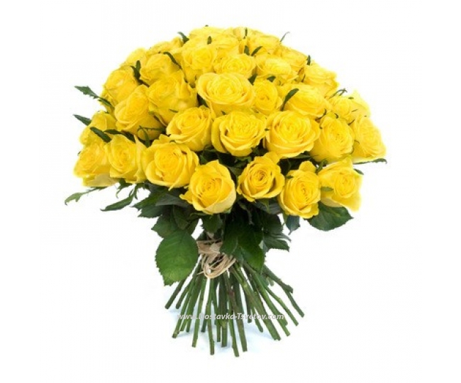 Розы Букет из жёлтых роз "Сахара"