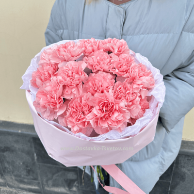 #14 Букет из розовых кружевных диантусов