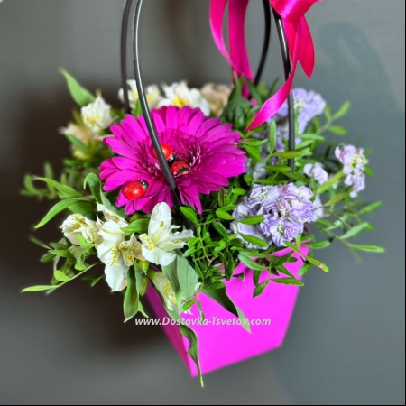 Цветы в сумочке "Лучшая Подруга"