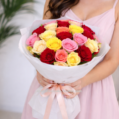 Букет кенийских роз "Соцветие"