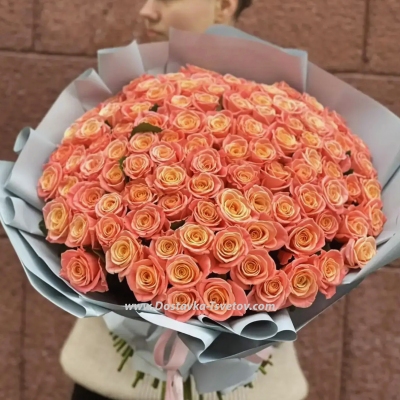 101 роза 40 см "Кармелия"