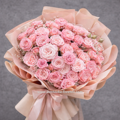 Кустовые розы микс "Патриция"